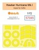 Omask 57045 Hawker Hurricane Mk.I mask (for Airfix) 1/72